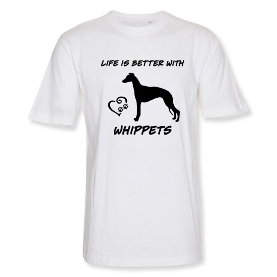 Herr T-shirt med Whippet motiv - Torshammarens