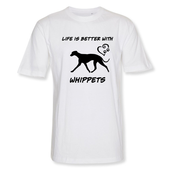 Herr T-shirt med Whippet motiv - Torshammarens