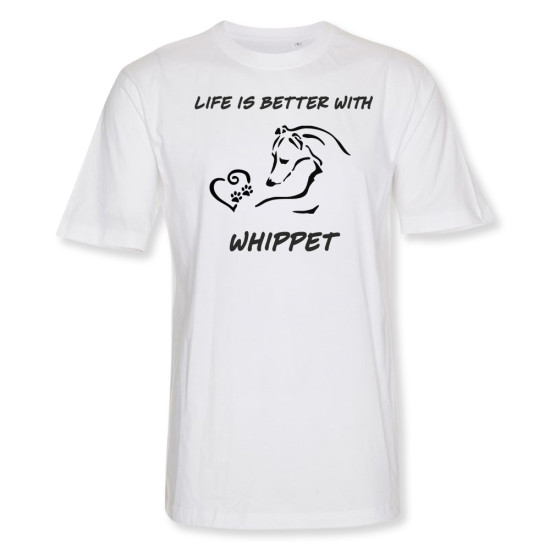 Herr T-shirt med Whippet motiv - Torshammarens