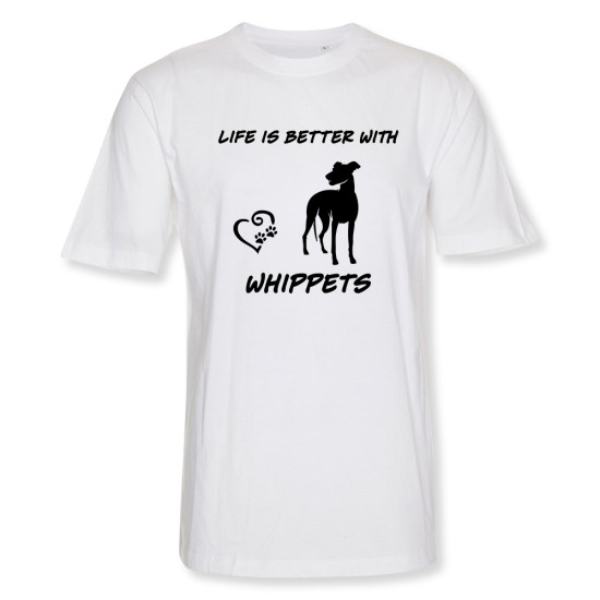 Herr T-shirt med Whippet motiv - Torshammarens