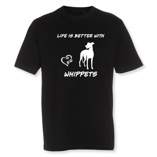Herr T-shirt med Whippet motiv - Torshammarens