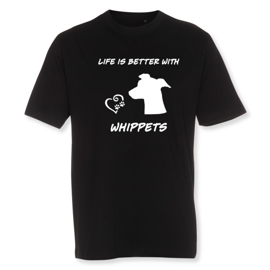 Herr T-shirt med Whippet motiv - Torshammarens