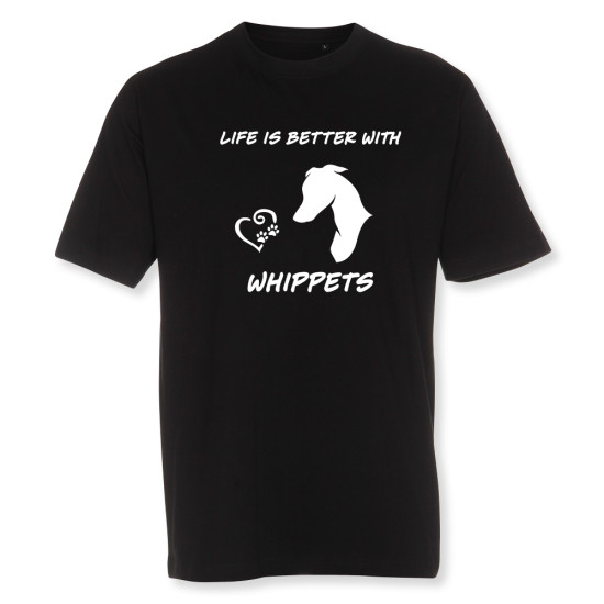 Herr T-shirt med Whippet motiv - Torshammarens