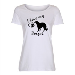 Borzoi - dam t-shirt
