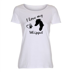 Whippet - dam t-shirt