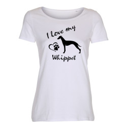 Whippet - dam t-shirt