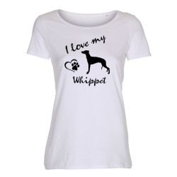 Whippet - dam t-shirt