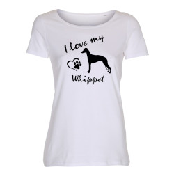 Whippet - dam t-shirt