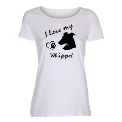 Whippet - dam t-shirt