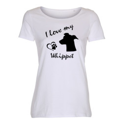 Whippet - dam t-shirt