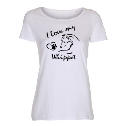 Whippet - dam t-shirt