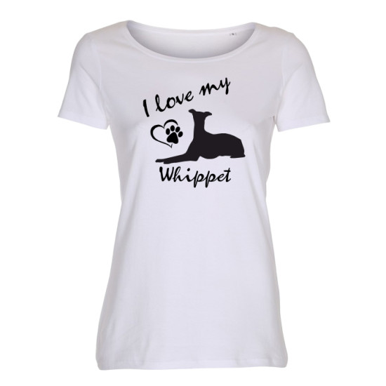 Whippet - dam t-shirt
