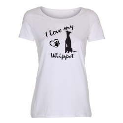 Whippet - dam t-shirt