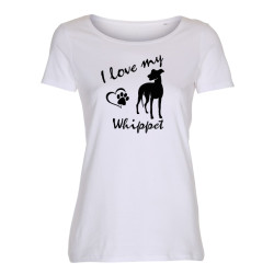 Whippet - dam t-shirt
