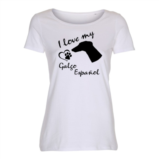 Dam T-shirt med Galgo Español motiv - Torshammarens