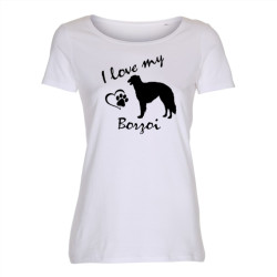 Borzoi - dam t-shirt