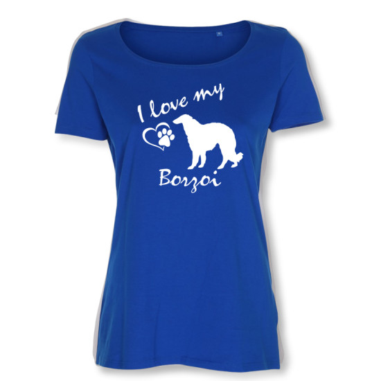 Dam T-shirt med Borzoi motiv - Torshammarens