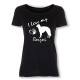 Dam T-shirt med Borzoi motiv - Torshammarens