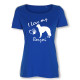 Dam T-shirt med Borzoi motiv - Torshammarens