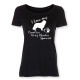 Dam T-shirt med Cavalier King Charels Spaniel motiv - Torshammarens
