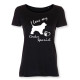 Dam T-shirt med Cocker Spaniel motiv - Torshammarens