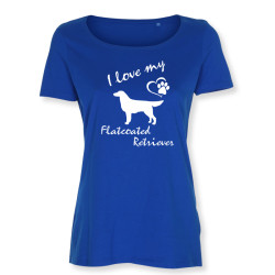 Flatcoated Retriever - dam t-shirt