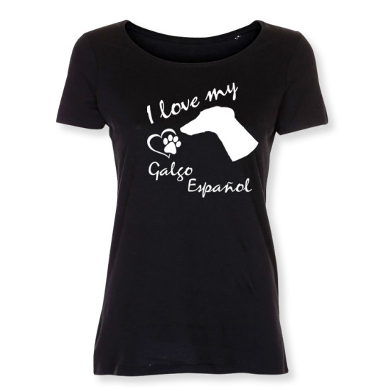 Dam T-shirt med Galgo Español motiv - Torshammarens