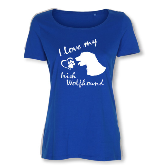 Dam T-shirt med Irländsk Varghund motiv - Torshammarens