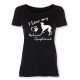 Dam T-shirt med Italiensk Vinthund  motiv - Torshammarens
