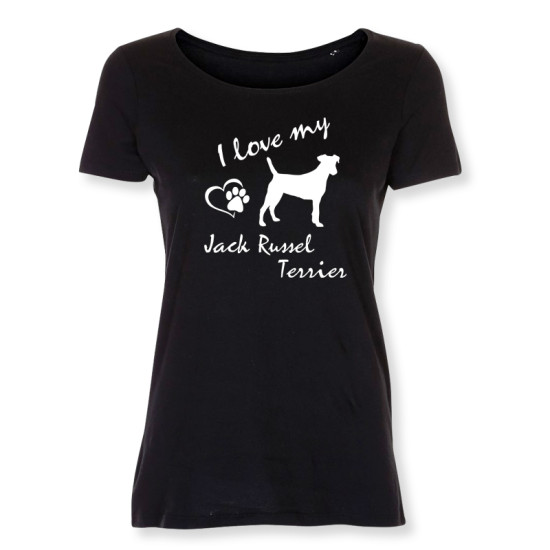 Dam T-shirt med Jack Russel Terrier motiv - Torshammarens
