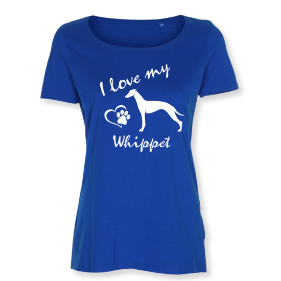 Dam T-shirt med Whippet motiv - Torshammarens