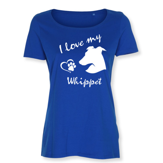 Dam T-shirt med Whippet motiv - Torshammarens