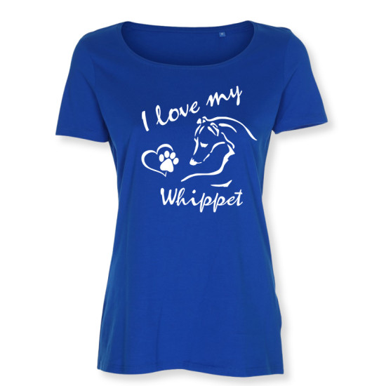 Dam T-shirt med Whippet motiv - Torshammarens