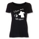 Dam T-shirt med Whippet motiv - Torshammarens