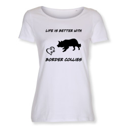 Border Collie - dam t-shirt