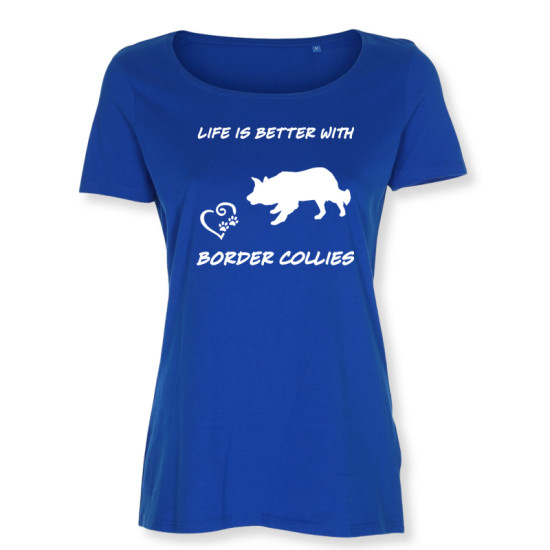 Dam T-shirt med Border Collie motiv - Torshammarens
