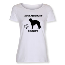 Borzoi - dam t-shirt