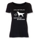 Dam T-shirt med Flatcoated Retiever motiv - Torshammarens