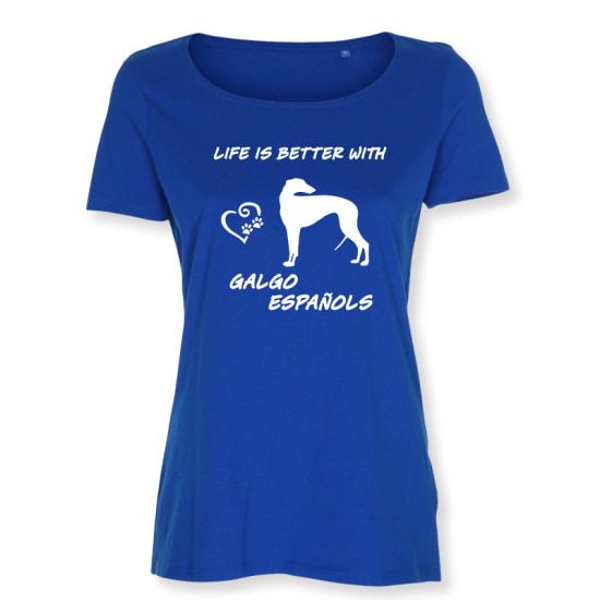 Dam T-shirt med Galgo Español motiv - Torshammarens