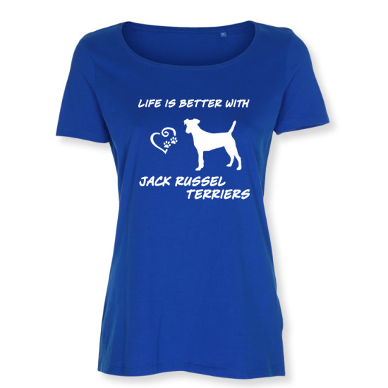 Dam T-shirt med Jack Russel Terrier motiv - Torshammarens