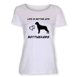 Rottweiler - dam t-shirt