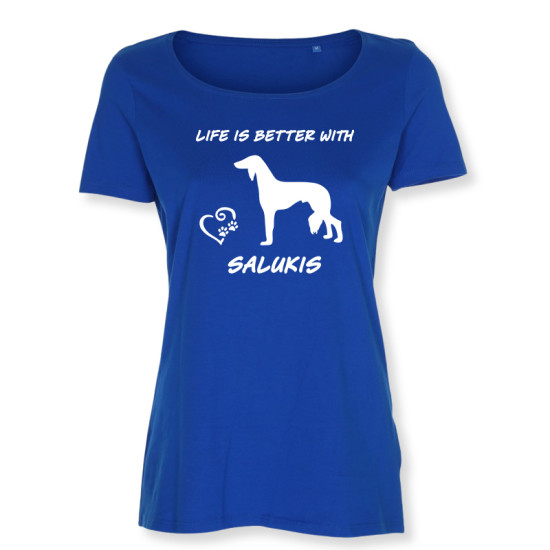 Dam T-shirt med Saluki motiv - Torshammarens