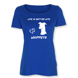 Whippet - dam t-shirt