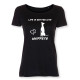 Dam T-shirt med Whippet motiv - Torshammarens