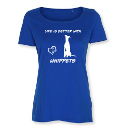 Whippet - dam t-shirt