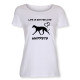 Dam T-shirt med Whippet motiv - Torshammarens