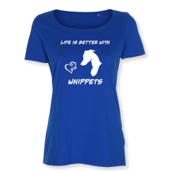 Whippet - dam t-shirt