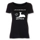Dam T-shirt med Whippet motiv - Torshammarens