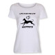 Dam T-shirt med Whippet motiv - Torshammarens
