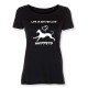 Dam T-shirt med Whippet motiv - Torshammarens